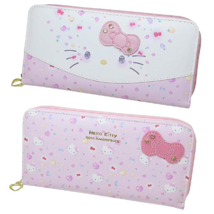sanrio サンリオ ハローキティ 50th アニバーサリー ラウンド長 sanrio サンリオ ハローキティ 50th アニバーサリー ラウンド長