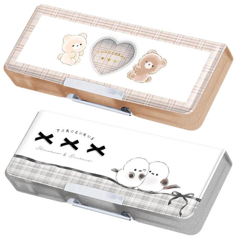 CRUX（クラックス） たろちゃんず コンパクト両面開きペンケース くま