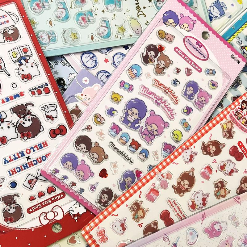 sanrio（サンリオ） キラキラシール SWIMMER ドラえもん モンチッチ