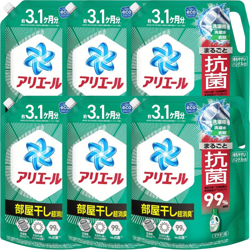 アリエール 洗濯洗剤 部屋干し用 液体 部屋まで丸ごと超消臭 詰め替え