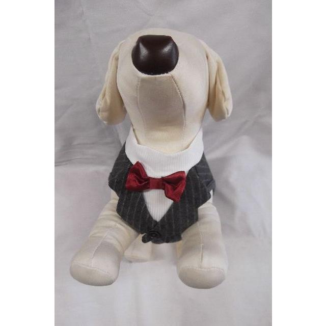 犬の洋服 S・M・L・XL・XXLサイズ タキシード チャコールグレー色