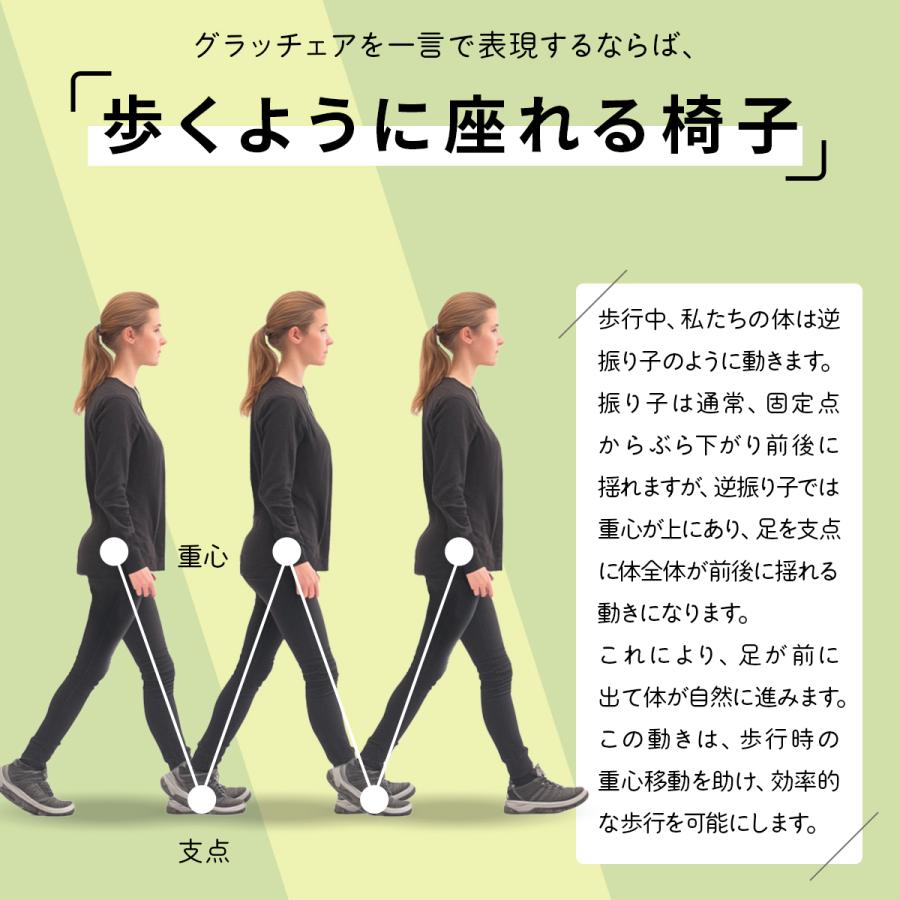 グラッチェア バランスチェア 椅子 腰痛 姿勢 改善 対策 スイングチェア グラッチェア バランスチェア 高さ調整 デスクワーク姿勢矯正