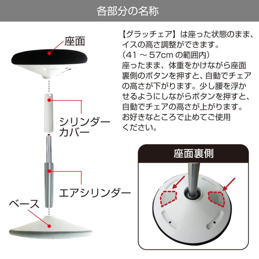 腰痛 イス 椅子 腰痛対策 バランスチェア 姿勢が良くなる 姿勢矯正 体幹 グラッチェア 在宅勤務 猫背 姿勢サポート 骨盤のゆがみ オフィスワーク｜balabody｜19