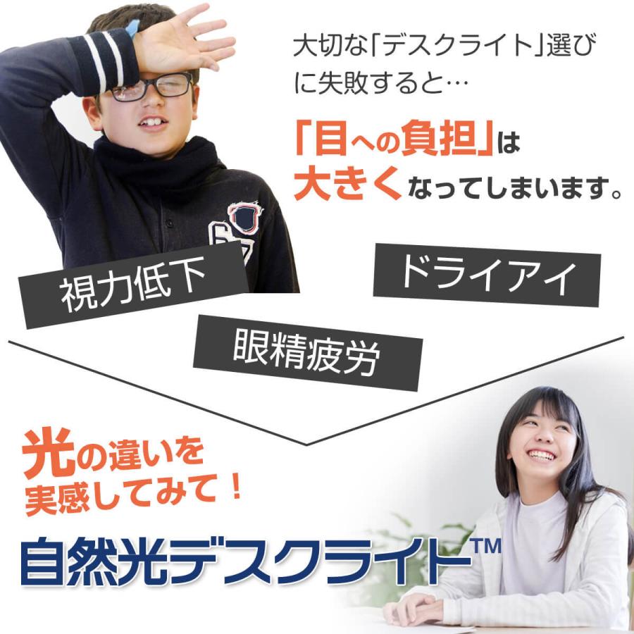 デスクライト led 自然光デスクライト 入学祝 白 ホワイト 目に優しい 