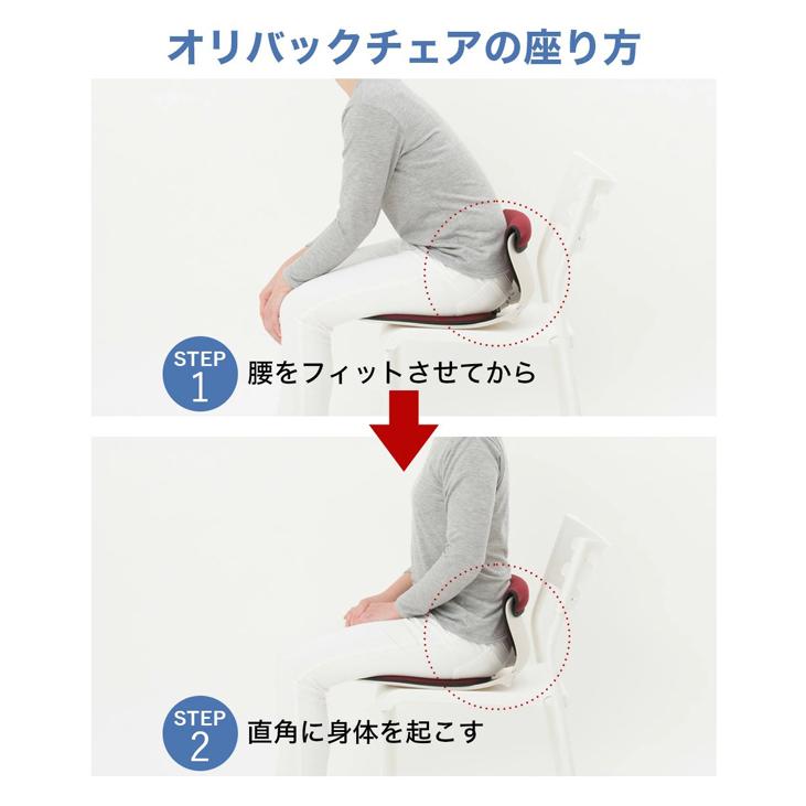 骨盤サポート オリバックチェア 姿勢サポート 椅子 疲れにくい 腰痛