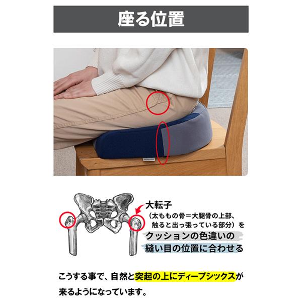 Marubishi 丸菱工業 deep6 ディープシックス 座布団 クッション 股関節
