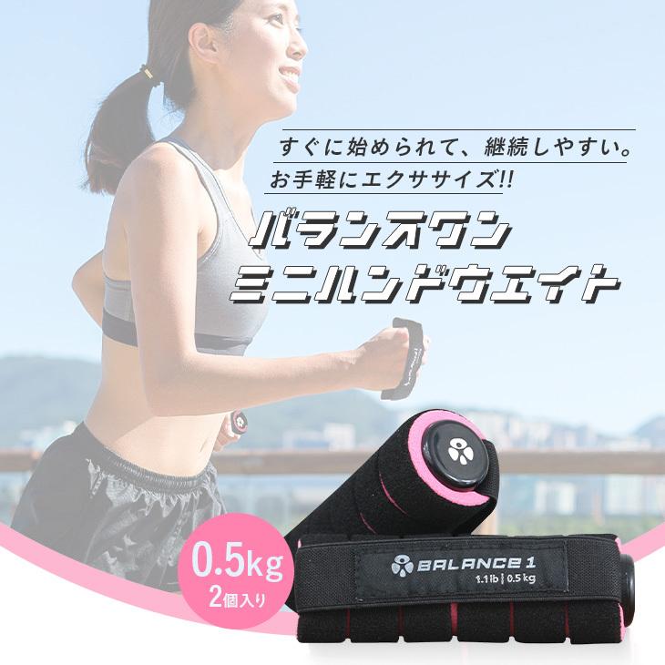 ミニ ダンベル セット バランスワン 軽量 ハンド リスト ウエイト 0.5
