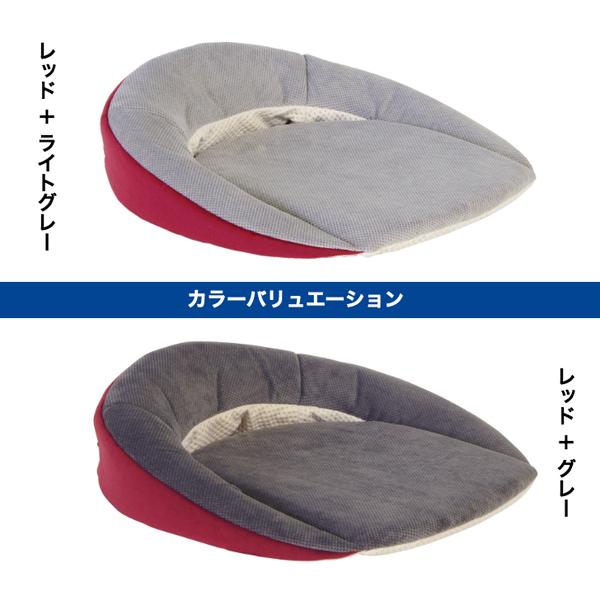 丸菱工業 骨盤サポートクッション】仙骨サポート 座布団 レッド×ライト