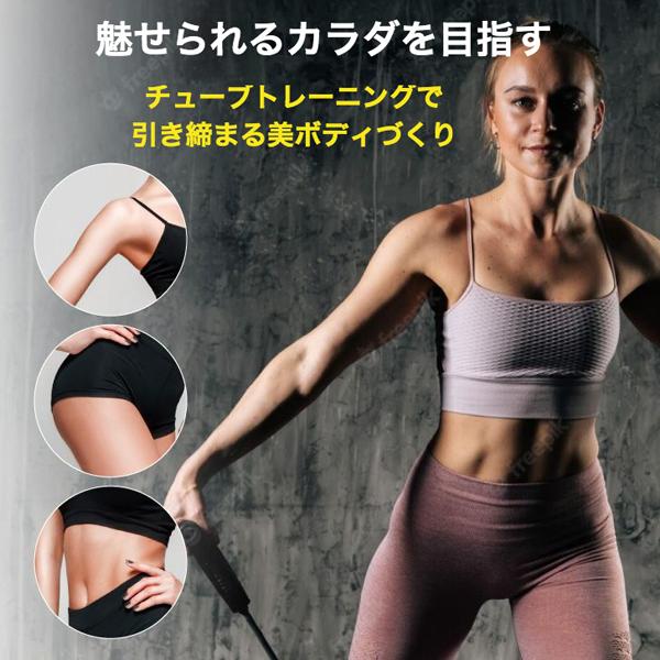 バランスワン Balance1 トレーニング ゴム チューブ 強度別 3本セット 収納ポーチ付 体幹トレーニング TPR 自宅で筋トレ |  | 01