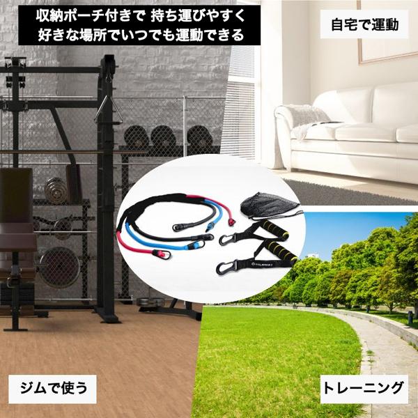バランスワン Balance1 トレーニング ゴム チューブ 強度別 3本セット 収納ポーチ付 体幹トレーニング TPR 自宅で筋トレ |  | 07