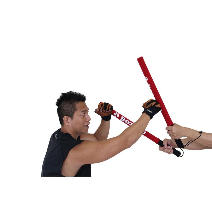バランスワン トレーニング スティック 2本セット 赤／黒 : バランス