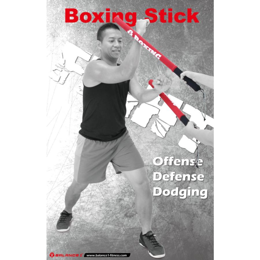 バランスワン トレーニング スティック 2本セット 赤／黒 : バランス