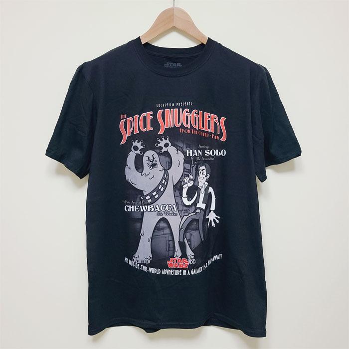 STAR WARS Tシャツ スターウォーズ プリントTシャツ 正規ライセンス ハンソロ チューバッカ IMPACT |  | 01