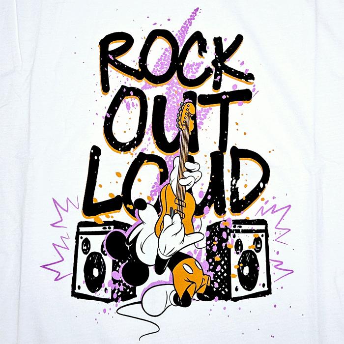 ROCK OFF ミッキー Tシャツ バンドTシャツ ロックT プリントT