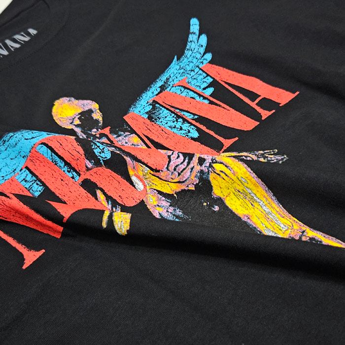 ROCK OFF ニルヴァーナ Tシャツ バンドTシャツ ロックT プリントT