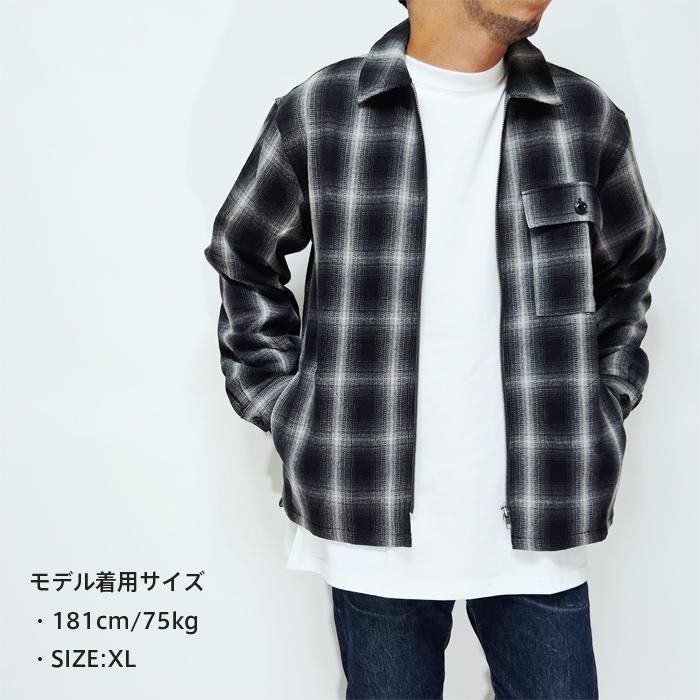 BIG MIKE（ビッグマイク） ネルシャツ メンズ ジップアップ シャツ