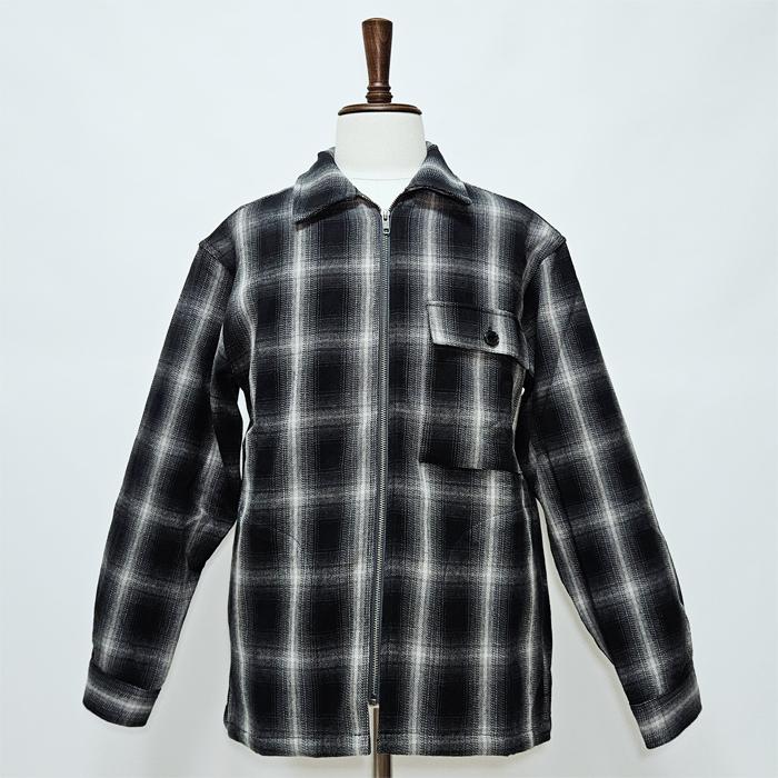 BIG MIKE（ビッグマイク） ネルシャツ メンズ ジップアップ シャツ