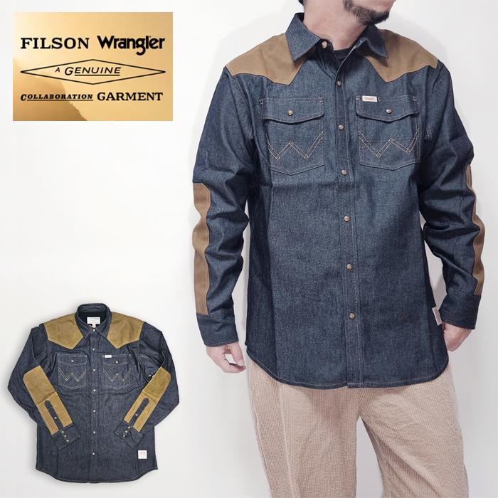 FILSON フィルソン ワークシャツ サンフェード コットンシャツ ネイビー ビッグサイズ A GENUINE FILSON GARMENT フィルソン チェック柄 ヘビー