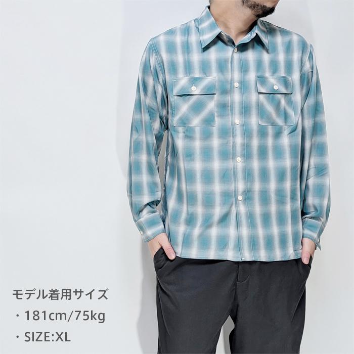 D*I様 BIG MIKE オンブレチェックシャツ M BIG MIKE（ビッグマイク） オンブレチェックシャツ メンズ チェック