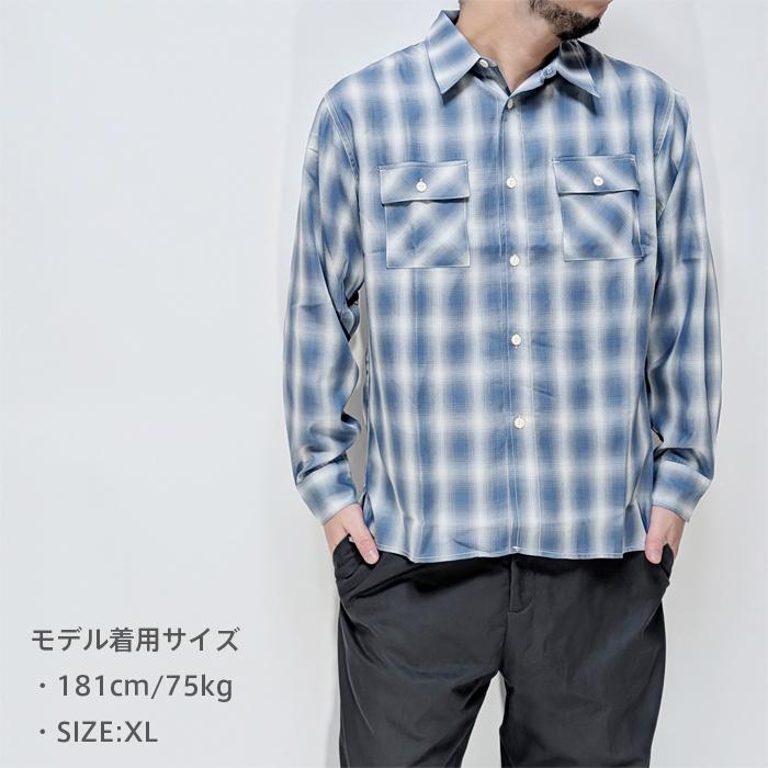 BIG MIKE（ビッグマイク） オンブレチェックシャツ メンズ チェック