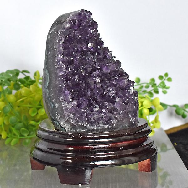 アメジスト 原石 最高級 台座付き 天然石 紫水晶 パワーストーン 浄化