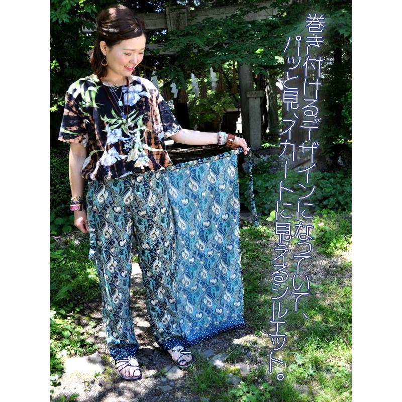 バティックラップパンツ パンツ パンツメンズ パンツレディース