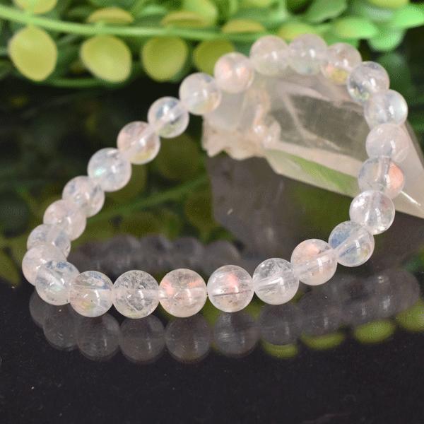 マダガスカル産レインボームーンストーン 7.9ミリ 内周約16センチ 7A