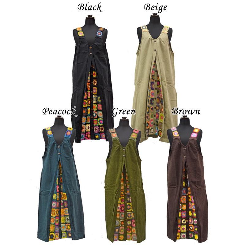 クロシェワンピース ワンピース クロシェ エスニックワンピース エスニック アジアン ヒッピー 19n 002 エスニックファッションバリブラン 通販 Yahoo ショッピング