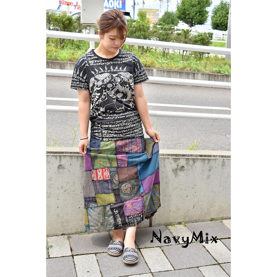 パッチワーク レトロスカート ロングスカート 秋服 レディース パッチワーク レトロスカート ロングスカート 秋服 レディース
