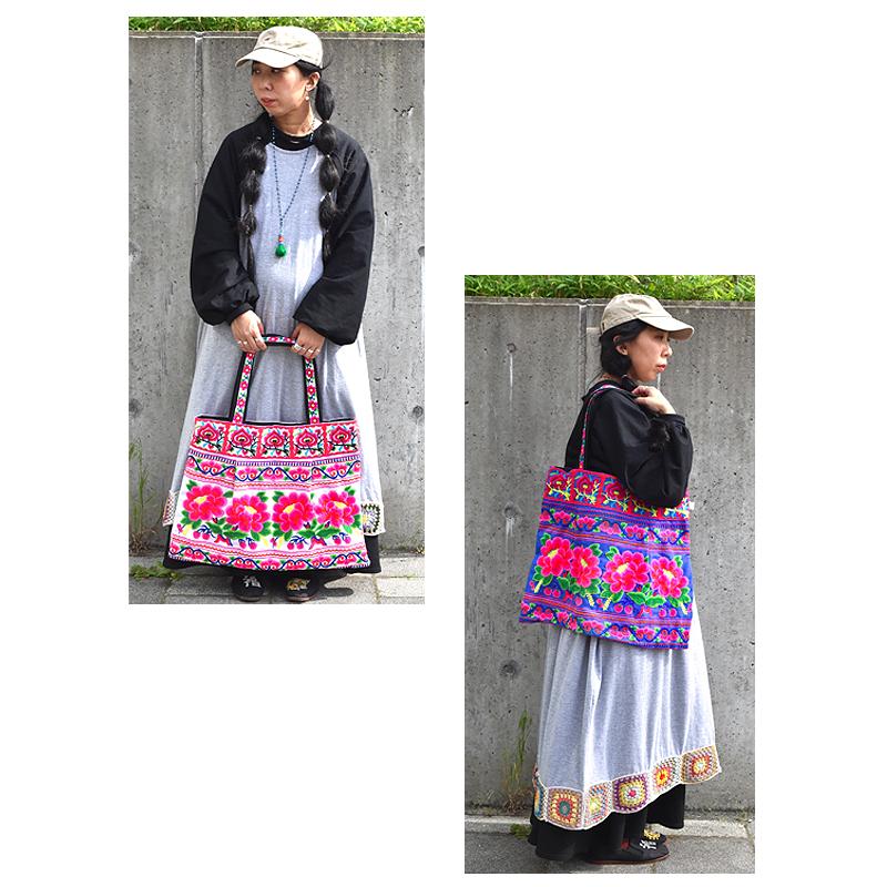 モン族 エスニックバッグ 刺繍 民族バッグ bag バッグ レディース