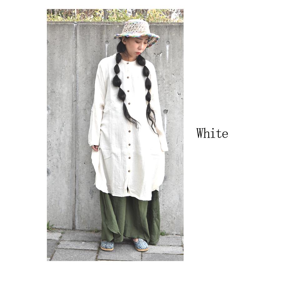ダブルガーゼ ロングワンピース レディース きれいめ 春 エスニック 
