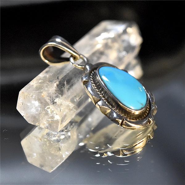 ブルージェム ターコイズ ペンダントトップ シルバーアクセサリー