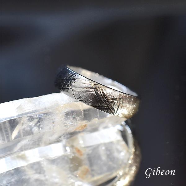 ギベオン リング 5号 指輪 隕石 アクセサリー 天然石 パワーストーン(12980円)