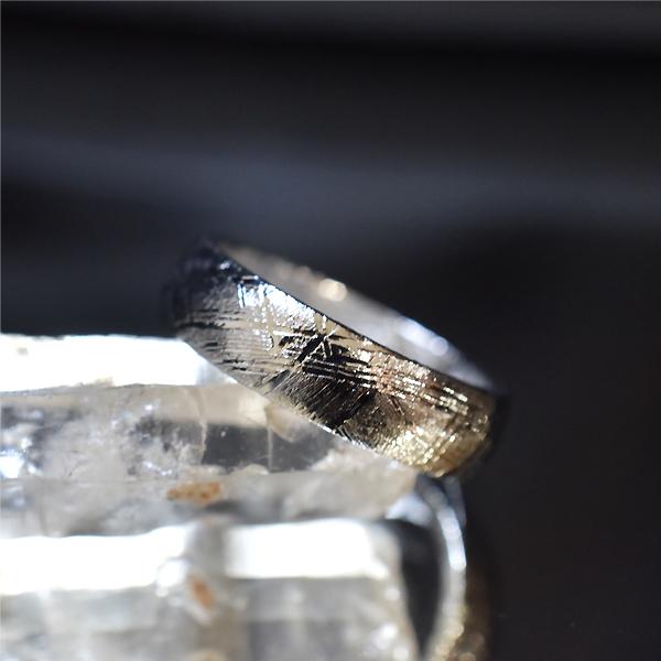 ギベオン リング 5号 指輪 隕石 アクセサリー 天然石 パワーストーン 天然石