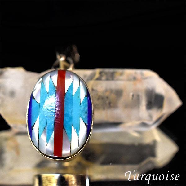 アクセサリー ハンドメイドのターコイズトップ オールハンドメイド