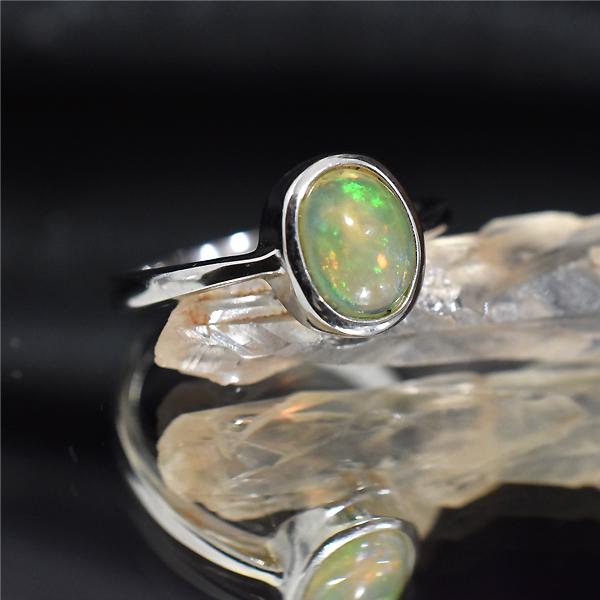 エチオピアオパール リング 13号 オパール 最高級 幸福 10月 誕生石