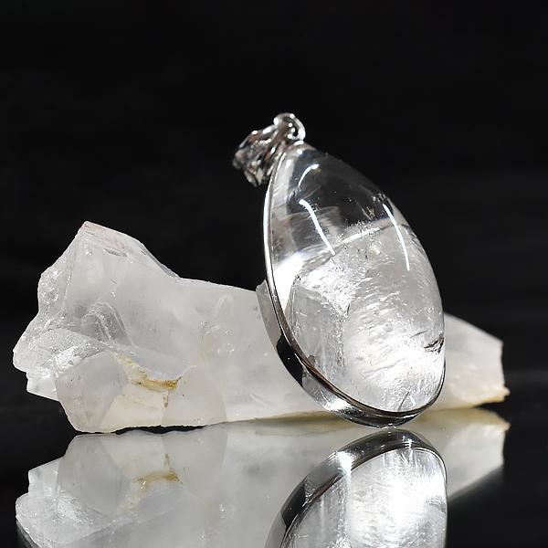 クォーツインクォーツ ペンダントトップ クォーツ 水晶 アクセサリー 