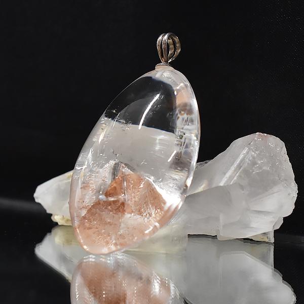 クォーツインクォーツ ペンダントトップ クォーツ 水晶 アクセサリー ペンダント 天然石 パワーストーン_1