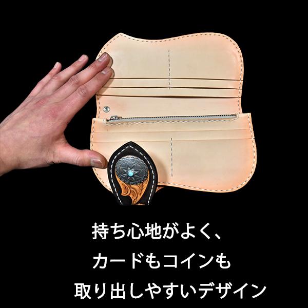 本革 長財布 財布 ボタン 本革サイフ 革財布 メンズ レディース ギフト