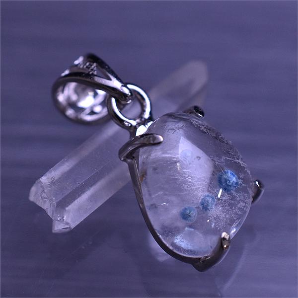 ギラライトインクォーツ ペンダントトップ 3.18ct パライバクォーツ 激レア レアストーン 希少 パワーストーン 天然石 アクセサリー_2