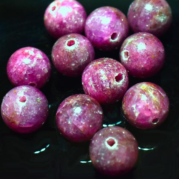 ルビー 8ミリ 1粒売り ハンドメイド ばら売り ruby 天然石 パワーストーン バリブラン |  | 01