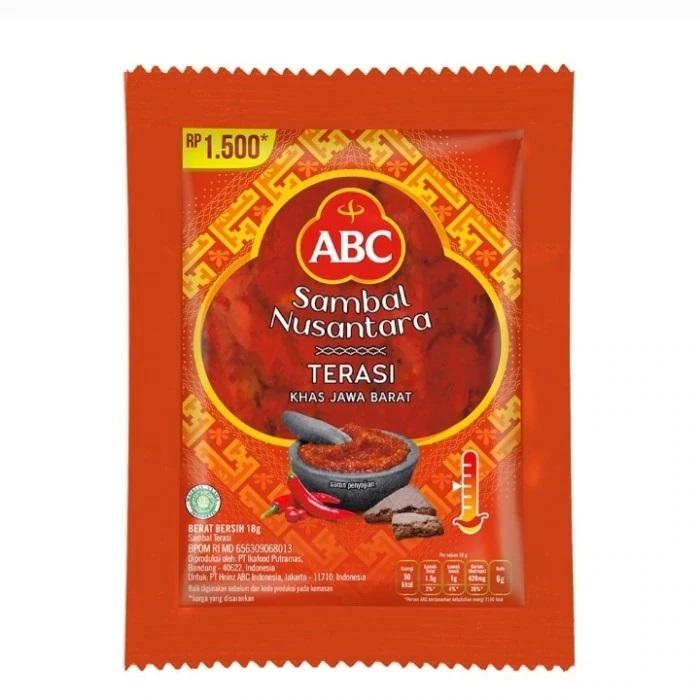 ABC Sambal Nusantara Terasi サンバル テラシ パウチタイプ10パック入