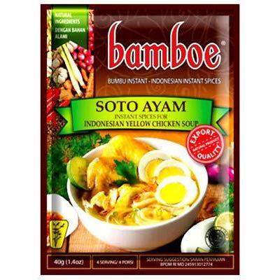 Bamboe バンブー インスタント調味料 インドネシア料理の素 Soto Ayam ソトアヤム 40g×５個セット 海外直送品｜balifesta｜02