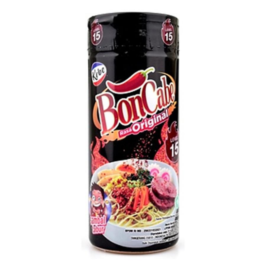 Boncabe ボンチャベ Sambal Tabur サンバルふりかけ チリフレーク Level15 Rasa Pedas Gila プダスギラ 45g 海外直送品