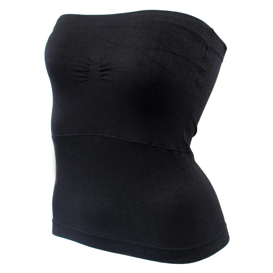 シルエットが美しい ベアトップ カップ付きインナー チューブ