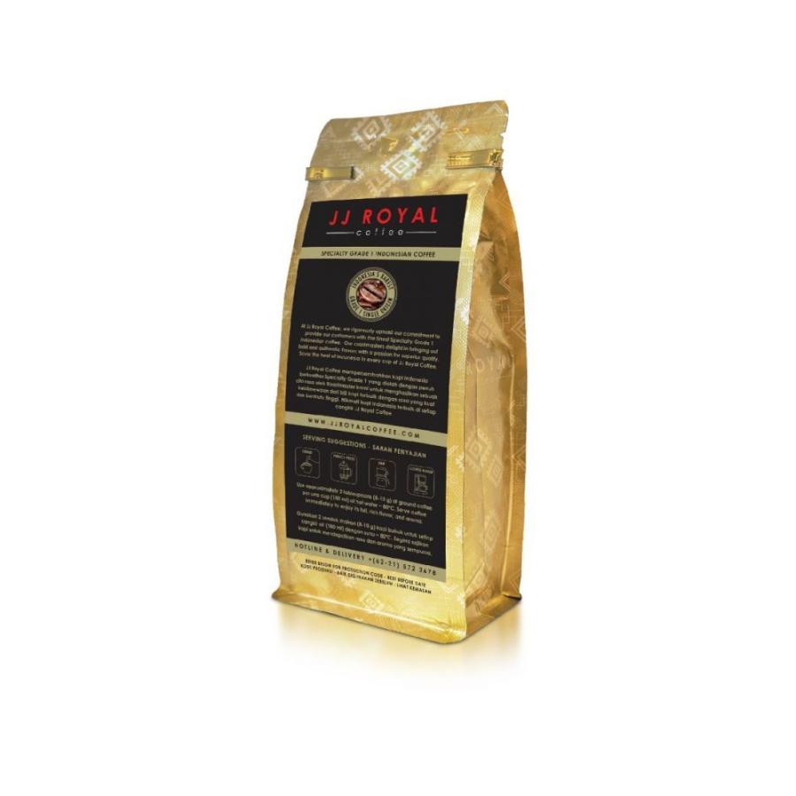 JJ Royal Coffee ジェイジェイロイヤル インドネシアコーヒー Java Gold ジャバゴールド 200g 中細挽き 海外直送品｜balifesta｜04