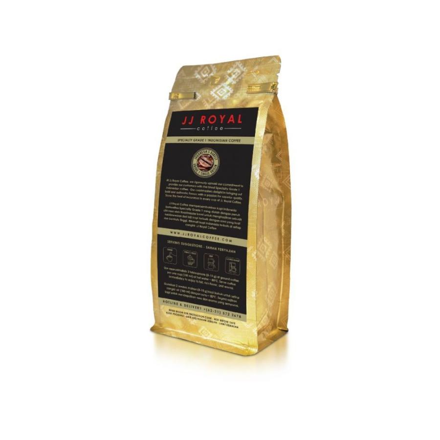 JJ Royal Coffee ジェイジェイロイヤル インドネシアコーヒー Java Gold ジャバゴールド 200g 中細挽き 海外直送品 ...