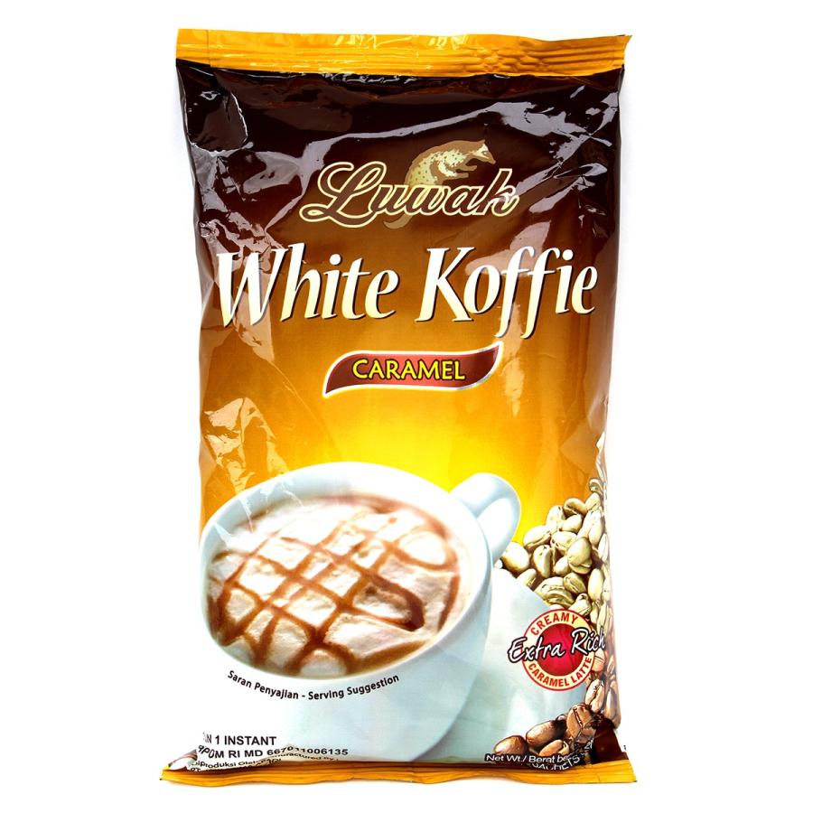 Luwak ルアック カプチーノインスタントコーヒー White coffee ホワイトコーヒー CARAMEL キャラメル バック10杯分入