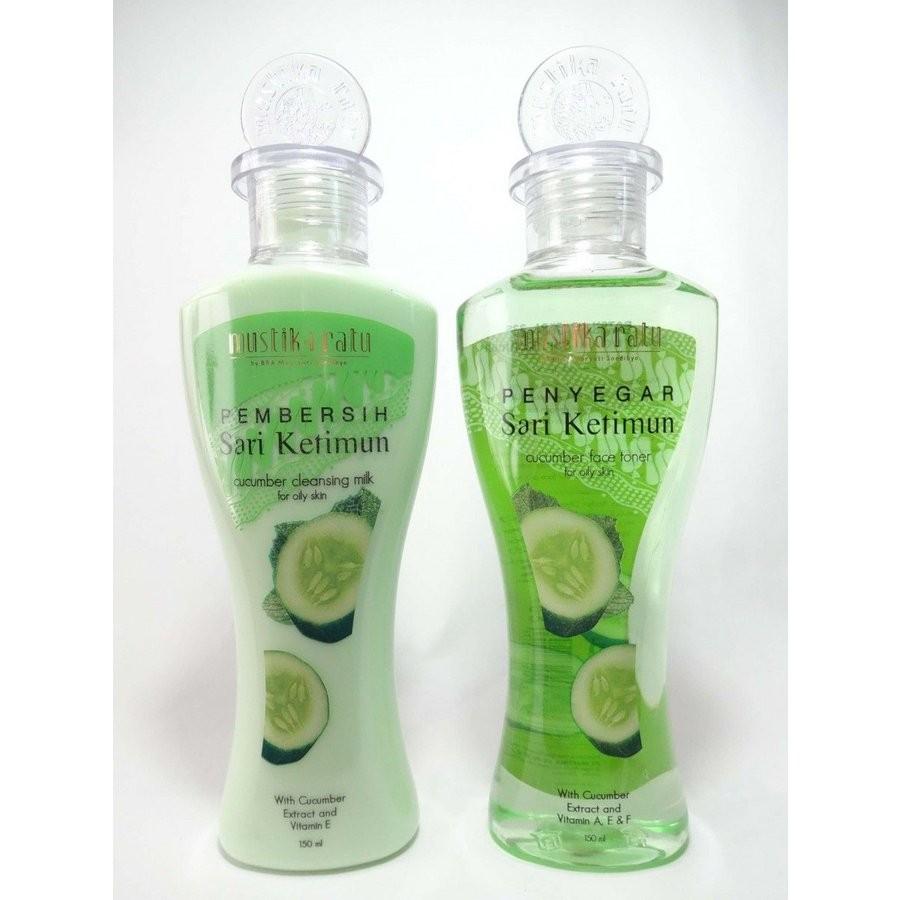 ムスティカラトゥ フェイストナー penyegar ＆ クレンジングミルク pembersih 150ml お得な2本セット 海外直送品