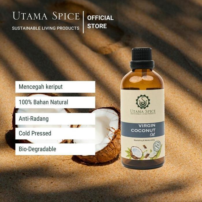 UTAMA SPICE ウタマスパイス 100% Pure Virgin Coconut Oil ピュアバージンココナッツオイル 大容量 1000ml 海外直送品の画像